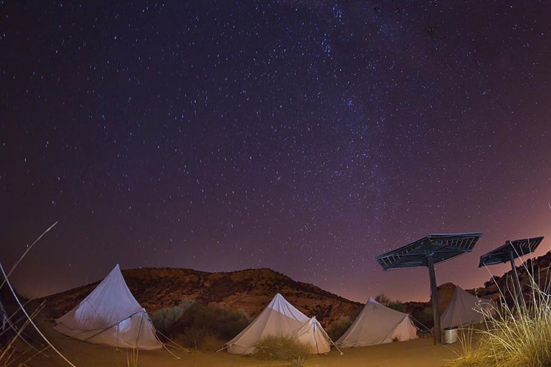 Camping bajo las estrellas en Jordania
